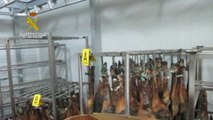 Incautados 1.790 jamones en Cáceres en el marco de una operación contra el fraude alimentario