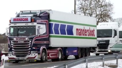 Пробки и ДТП на трассе Via Baltica