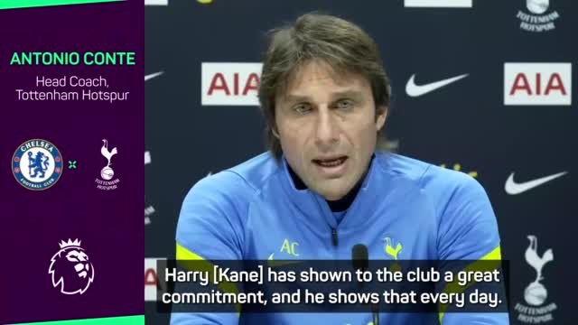 Conte insists Kane has 'great commitment' to Spurs