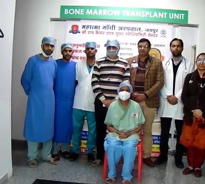 Simultaneous two bone marrow transplants