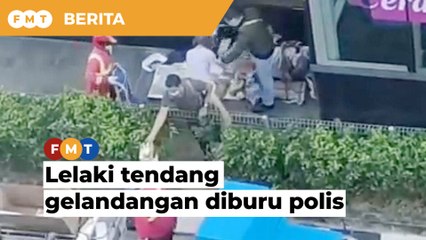 Lelaki tular tendang gelandangan diburu polis