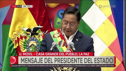 Arce defiende su modelo económico en mensaje por los 13 años del Estado Plurinacional