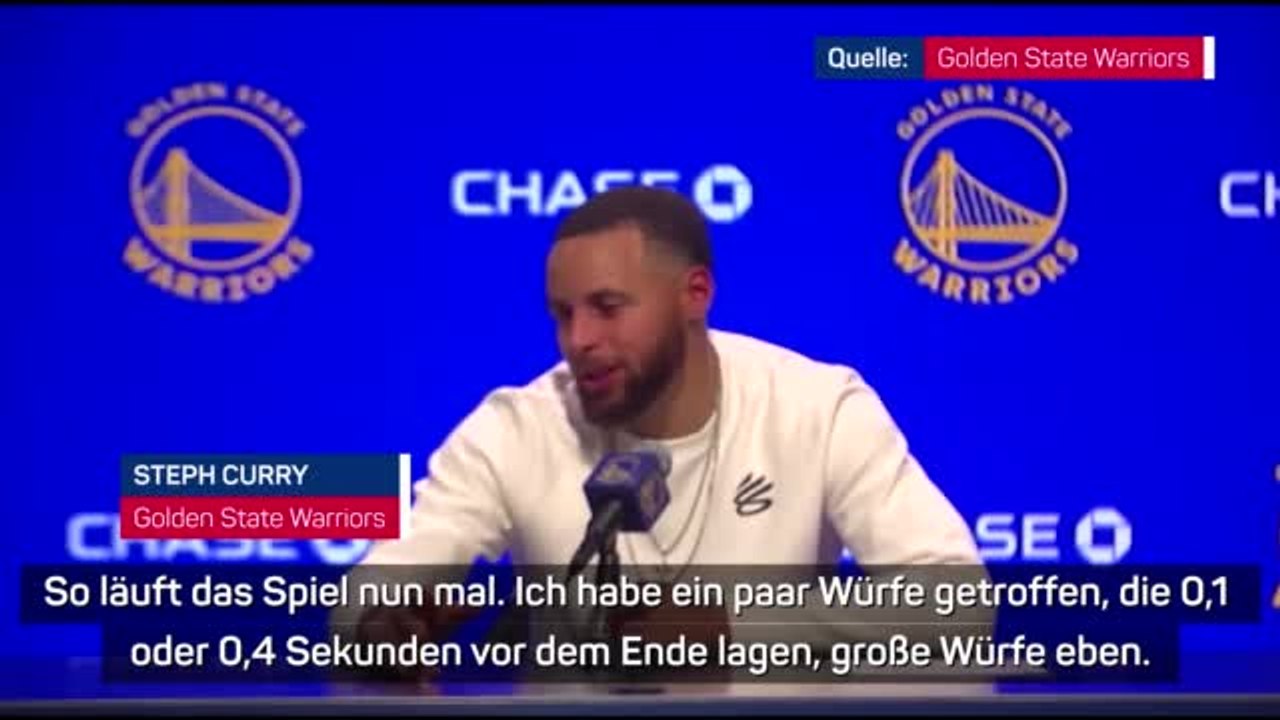 Curry nach Buzzer-Beater: "So läuft das Spiel"