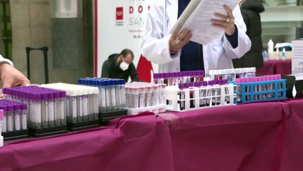 Última jornada del maratón de donación de sangre en la Real Casa de Correos