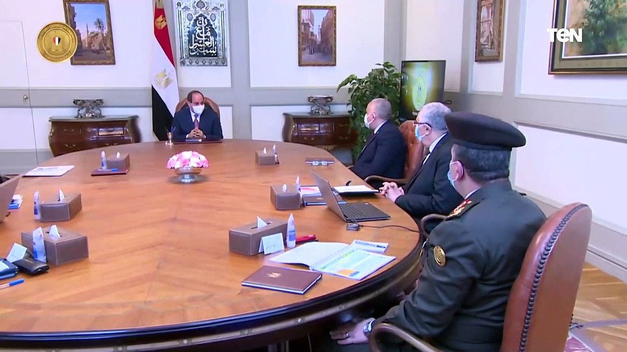 السيد الرئيس يستعرض الموقف التنفيذي لعدد من المشروعات القومية على مستوى الجمهورية