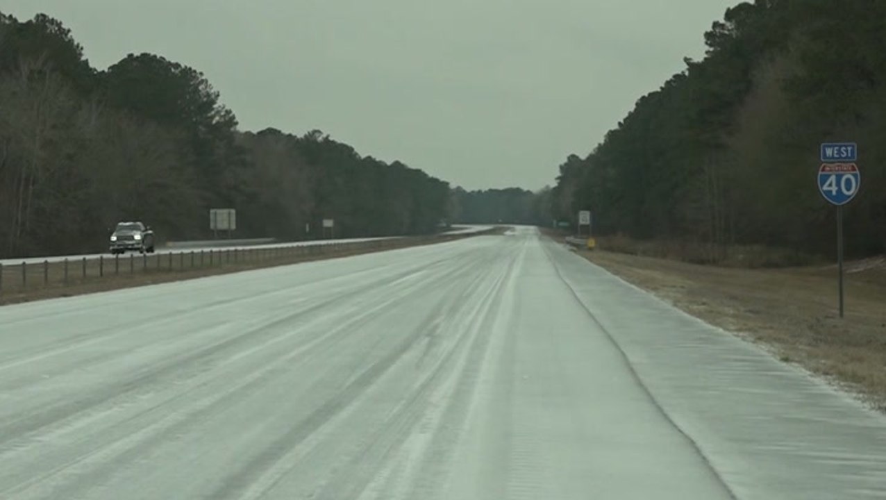 Slick streets created following freezing temper...