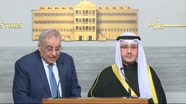 Kuveyt Dışişleri Bakanı es-Sabah, Lübnan'da