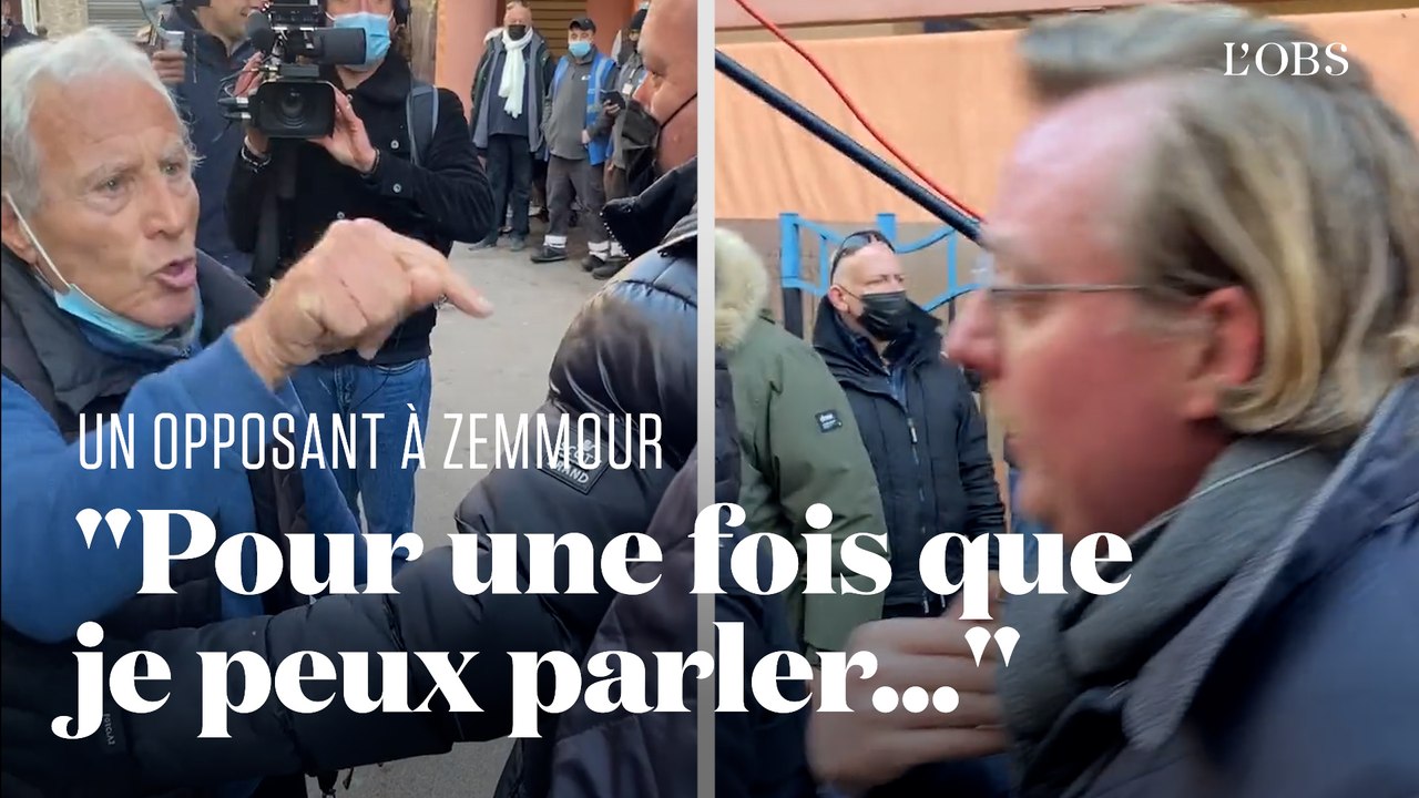 Antoine Diers, porte-parole d'Eric Zemmour, pris à partie par un passant à Cannes