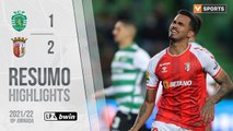 Highlights: Sporting 1-2 SC Braga (Liga 21/22 #19)