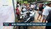 Dua Unit Motor Baru Rusak Akibat Mobil Pikap Terjun ke Parit di Tanjung Priok