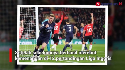Kemenangan Beruntun Man City Terhenti Oleh Southampton, Guardiola Cetak Rekor Istimewa