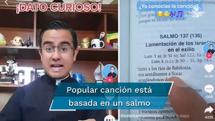 Cura revela que una popular canción está basada en un salmo de la biblia
