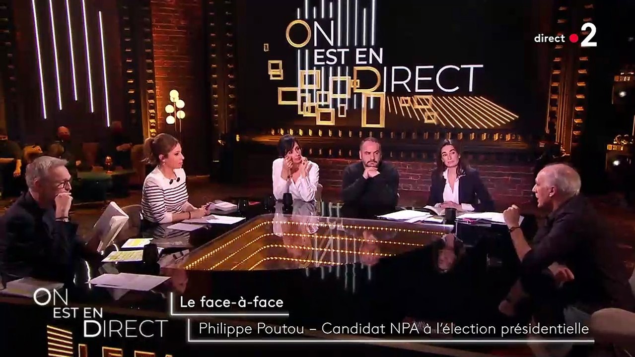 Philippe Poutou en colère hier soir sur France 2 dans On est en direct : "Les riches s’enrichissent parce qu’ils piquent l’argent à la société. La richesse c'est le vol !"