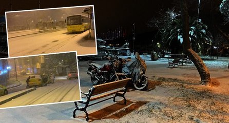 İstanbul bembeyaz oldu: Kartpostallık görüntüler oluştu!
