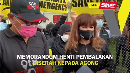 Memorandum henti pembalakan diserah kepada Agong