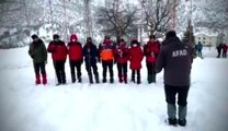 Tunceli'de çığda arama kurtarma tatbikatı