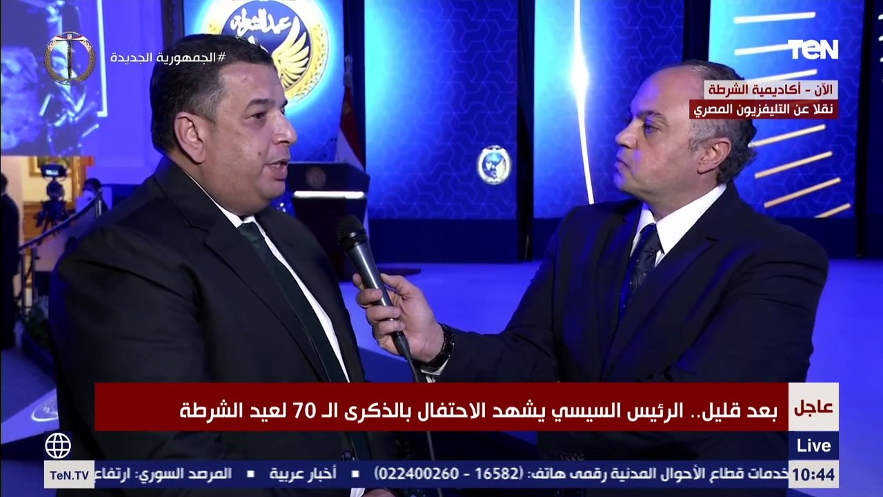 رئيس تحرير جريدة الجمهورية: الجيش والشرطة خاضوا اشرف المعارك المقدسة لكي تنعم مصر بالأمن والاستقرار