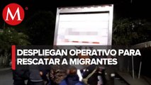 En Coahuila, rescatan a 65 migrantes que viajaban hacinados en un tráiler