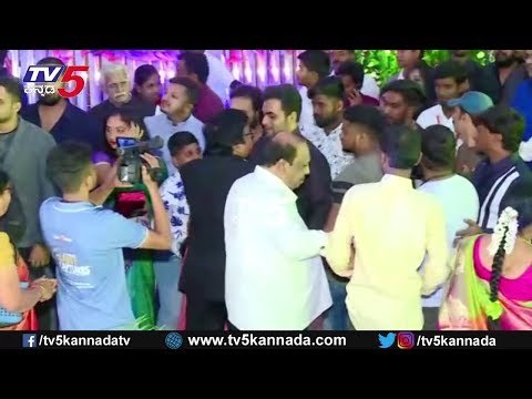 Sri Murali Attends Dhruva Sarja Prerana Wedding Reception | TV5 Kannada