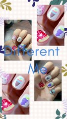 How to drawing   with nail art ❤ looks so cute and amazing