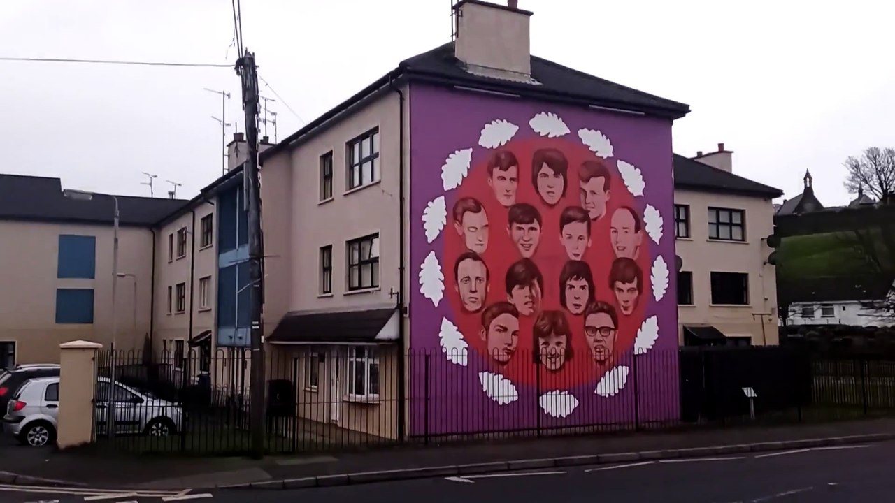 Bloody Sunday: Mural by the Bogside Artists, Derry, Ireland