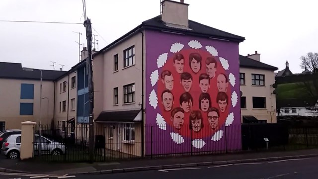 Bloody Sunday: Mural by the Bogside Artists, Derry, Ireland