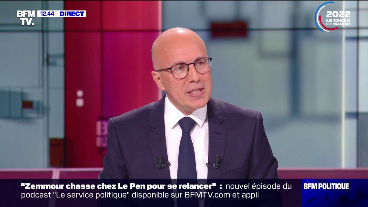 Eric Ciotti: "Il n'y aura pas" d'autres départs des Républicains pour rejoindre Eric Zemmour