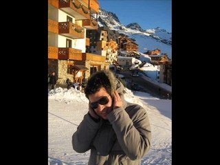GIORGIO SUR LA ROUTE VERS VAL THORENS 2008