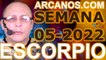 ESCORPIO - Horóscopo ARCANOS.COM 23 al 29 de enero de 2022 - Semana 05