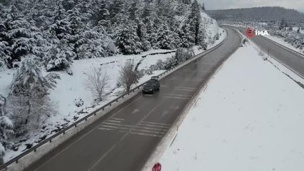Antalya karayolunda uzun araç kuyrukları oluştu