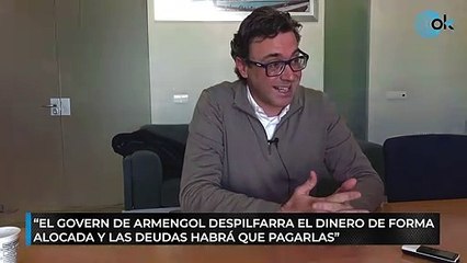 "El Govern de Armengol despilfarra el dinero de forma alocada y las deudas habrá que pagarlas"