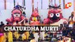 Deba Snana Purnima: 'Chaturdha Murti' Basking On Snana Mandap Near Puri Srimandir