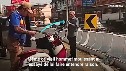 Il a attaqué un conducteur et a été brutalement battu par vengeance