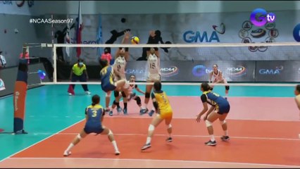 Verzosa against the blockers ng Letran! #NCAASeason97