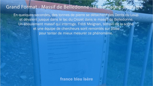 GRAND FORMAT - Massif de Belledonne : la montagne amputée