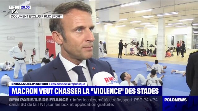Emmanuel Macron souhaite chasser l'incivisme du sport et la violence