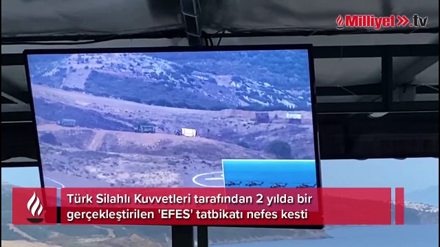 EFES 2022 tatbikatında nefes kesen anlar! ATAK'tan tam isabet
