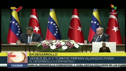 Pdte. Maduro ratifica lazos de cooperación de Venezuela y Türkiye