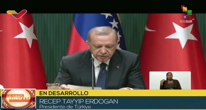 Mandatario de Türkiye reafirma buen estado de relaciones bilaterales con Venezuela