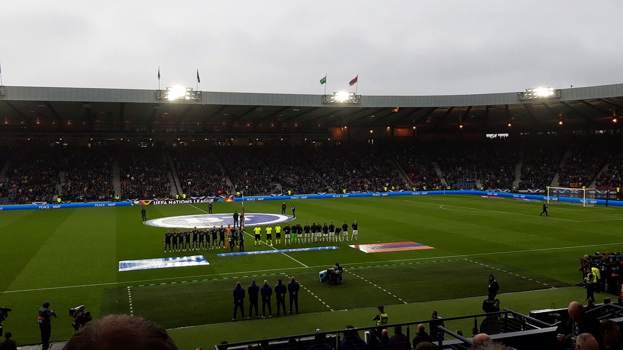 National anthems ahead of Scotland v Armenia