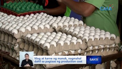 Itlog at karne ng manok, nagmahal dahil sa pagtaas ng production cost | Saksi