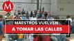 Maestros de la CNTE bloquean avenida Hidalgo