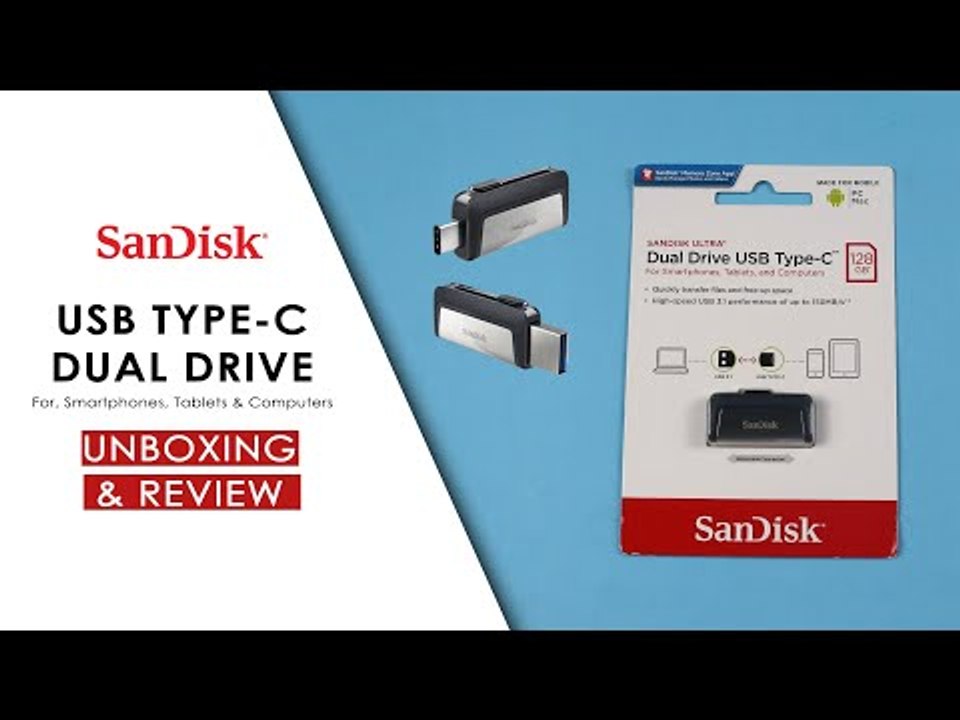 SanDisk 128GB Dual Drive USB Type C Unboxing & Testing