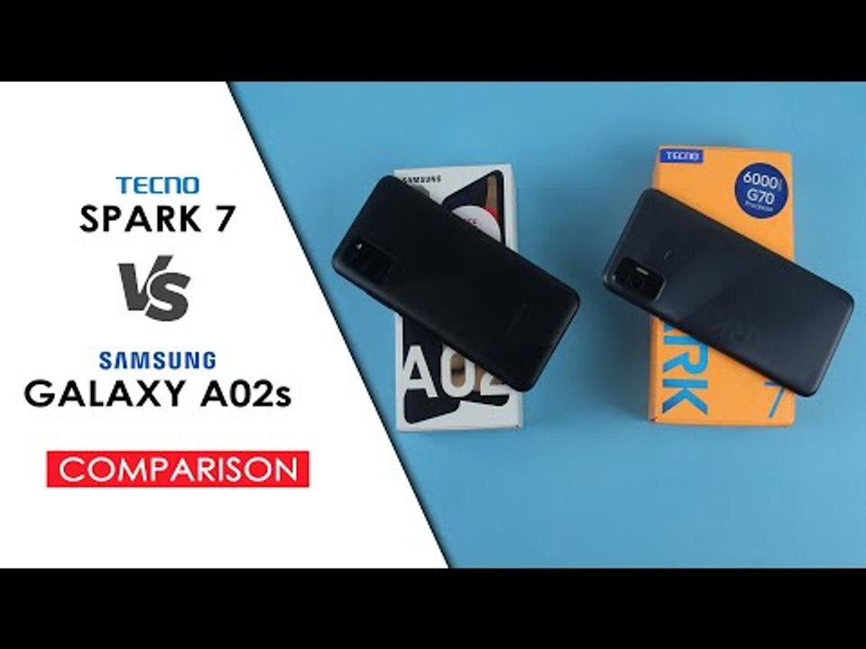 Tecno Spark 7 VS Samsung A02s Comparison | Speed Test | Gaming Test | Camera Test