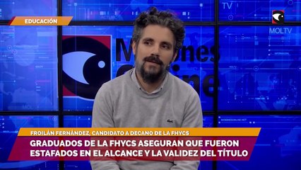 Graduados de la FHyCS aseguran que fueron estafados en el alcance y la validez del título