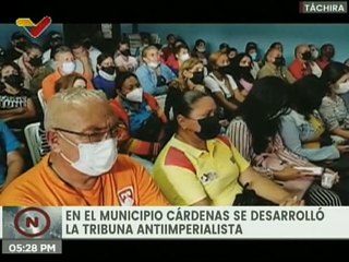 Táchira | En el Mcpio. Cárdenas la tribuna antiimperialista rechazó las exclusiones de EE.UU.