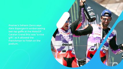 Espargaro's last-lap Barcelona MotoGP blunder "a nice gift" – Zarco