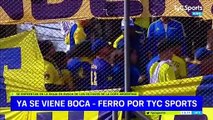 Pelea entre hinchas de Boca en la previa del partido ante Ferro por Copa Argentina.