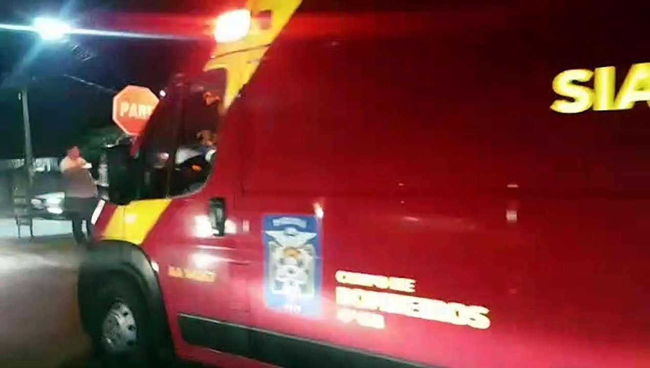 Duas motocicletas colidem no Brasmadeira onde duas pessoas ficam feridas