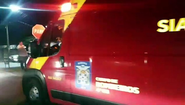 Duas motocicletas colidem no Brasmadeira onde duas pessoas ficam feridas